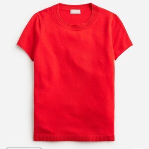 J. Crew - Red Cashmere Relaxed T-shirt - XS - NWOT